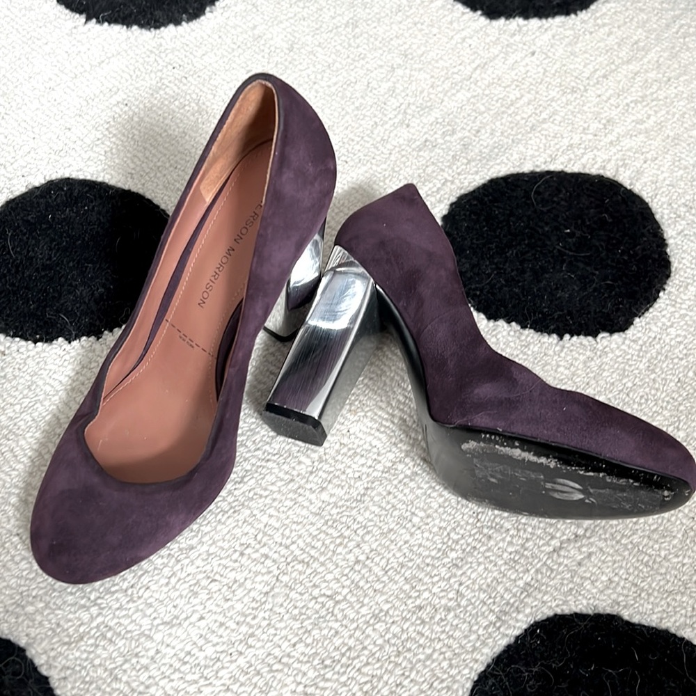 Sigerson Morrison Purple Suede Pumps